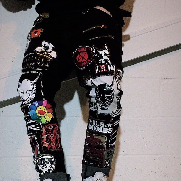 Custom patch pants Clearance
